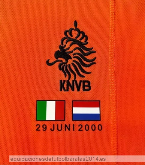 Nuevo 1ª Camiseta Holanda Retro 2000 Naranja Baratas